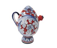 bummulo mezzo litro decoro ornato rosso blu