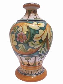 Lamp 2nd dim ornate green