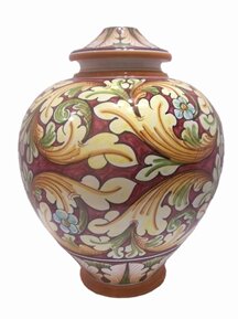 Lamp 2nd dim ornate red