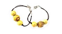 Bracciale in ceramica giallo