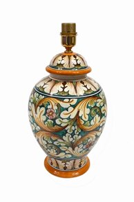 Lamp 3rd dim ornate green