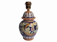 Lamp first dim ornate blu