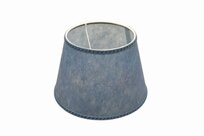 parchment lampshade blue
