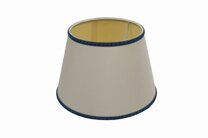 parchment lampshade white blue