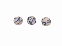 Perle in ceramica per gioielli bianco