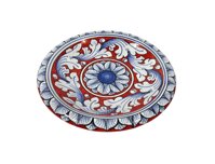 vassoio medio ornato rosso blu
