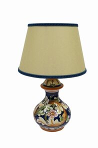 Lamp 2nd dim ornate blue
