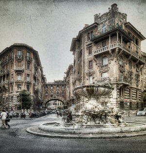 Quartiere Coppedè, Piazza Mincio