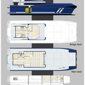 30M WIND FARM CREW TRANSFER CATAMARAN GHI WORK BOATS