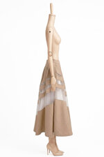 gonna-a-pieghe-in-popeline-con-righe-trasversali-in-organza