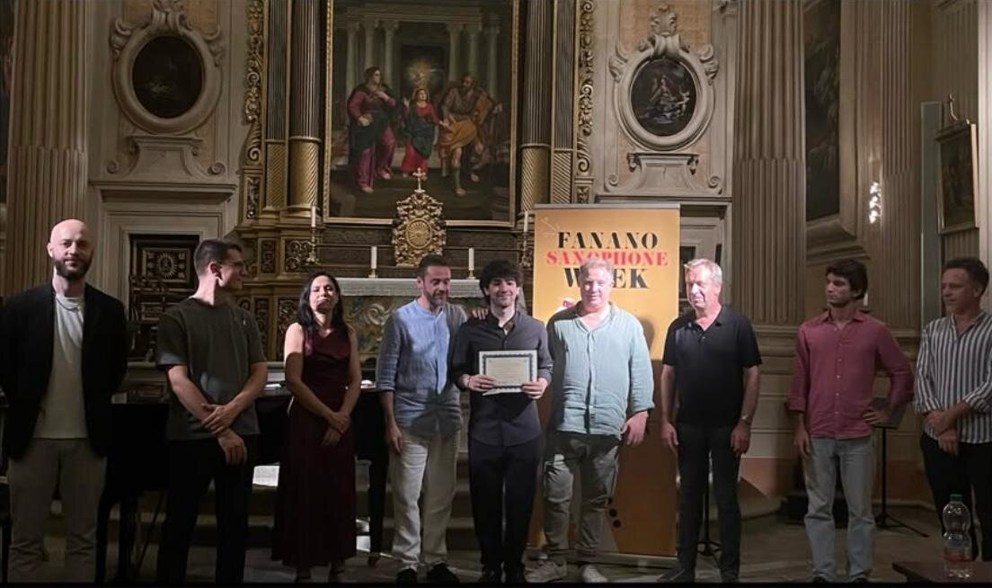 VINCITORE DI FANANO INTERNATIONAL SAXOPHONE COMPETITION