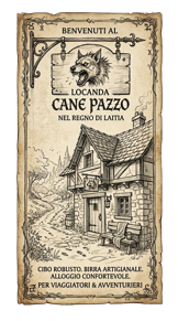 banner locanda cane pazzo