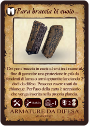 para braccia in cuoio