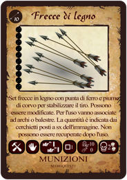 10 frecce in legno 10 frecce in legno