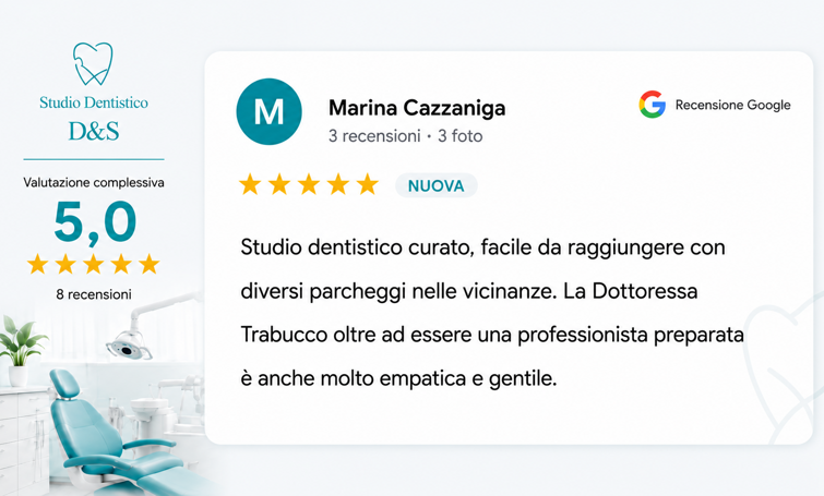 Recensioni Studio Dentistico D&S a Desio