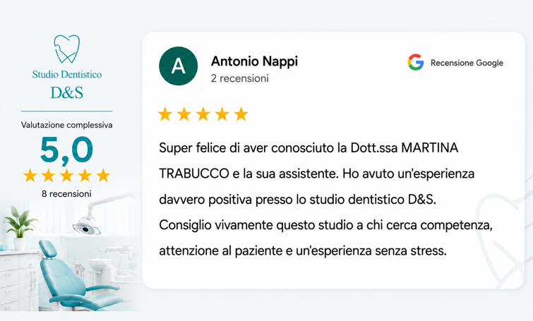 Recensione 2 Studio Dentistico D&S a Desio