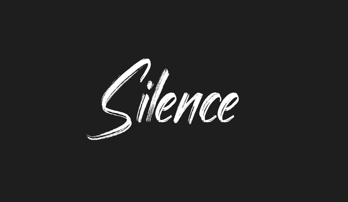 silence scritta