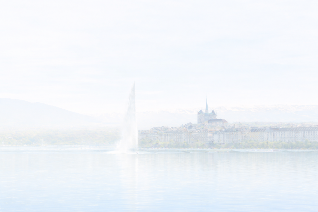 panorama di ginevra con jet d'eau