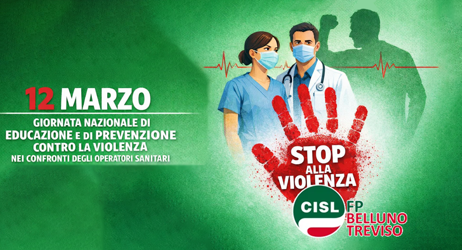 12 marzo, Giornata nazionale contro la violenza sugli operatori sanitari e socio-sanitari
