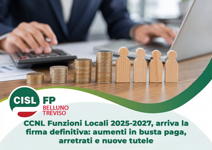 CCNL Funzioni Locali 2025-2027, arriva la firma definitiva: aumenti in busta paga, arretrati e nuove tutele CCNL Funzioni Locali 2025-2027, arriva la firma definitiva: aumenti in busta paga, arretrati e nuove tutele
