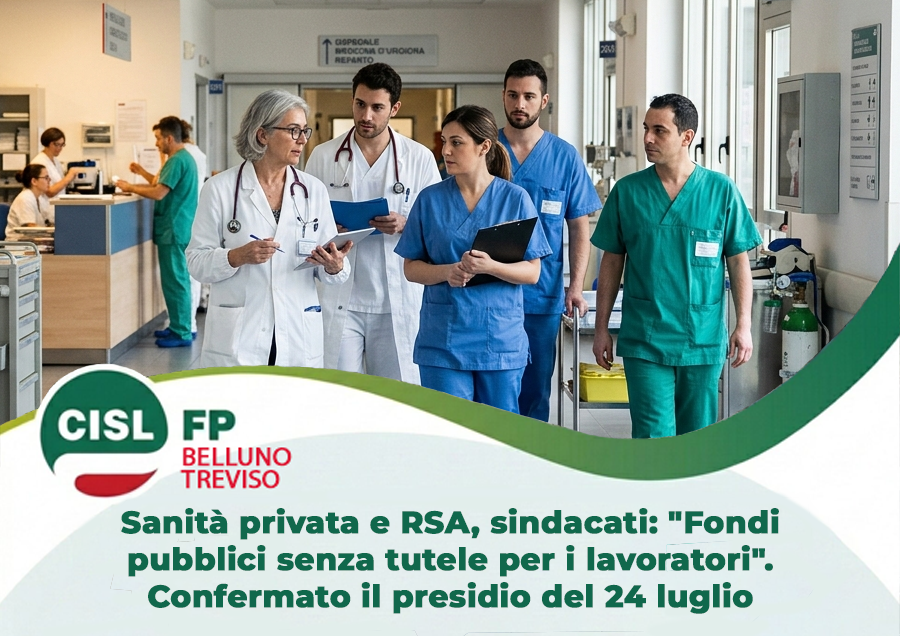 Sanità privata e RSA, sindacati: 
