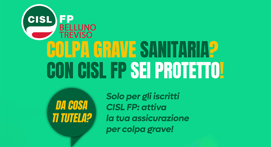 Colpa grave sanitaria: la tutela assicurativa CISL FP per chi lavora nella sanità