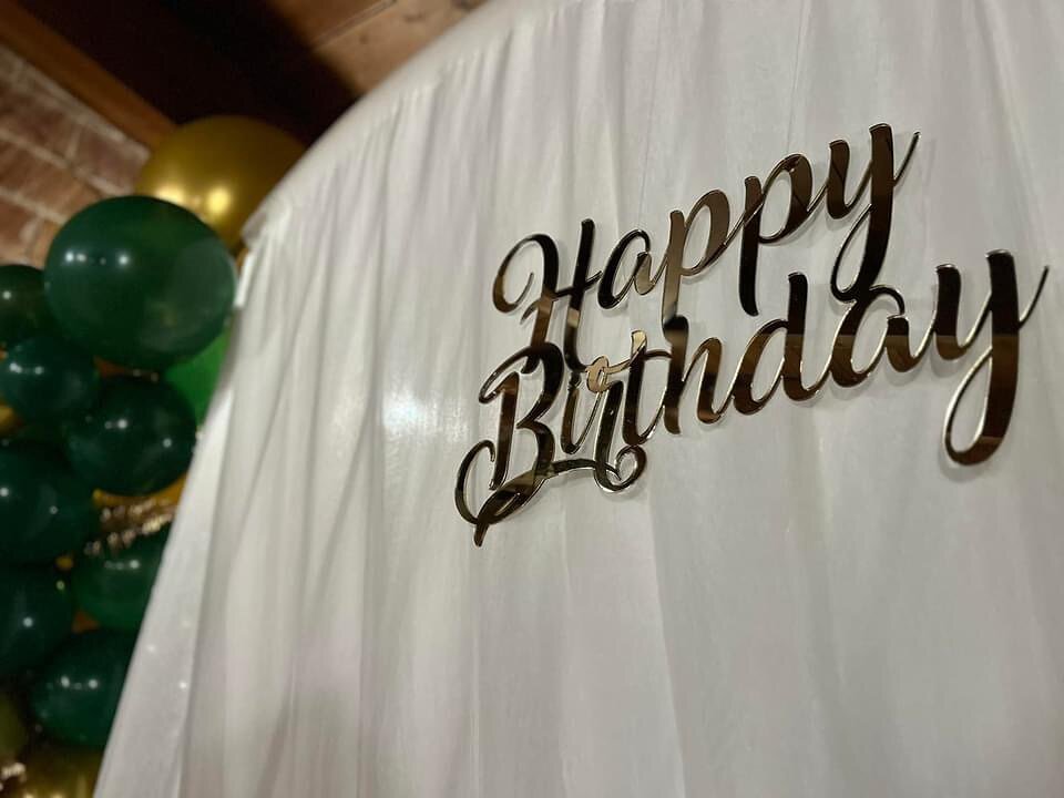 Scritta Happy Birthday