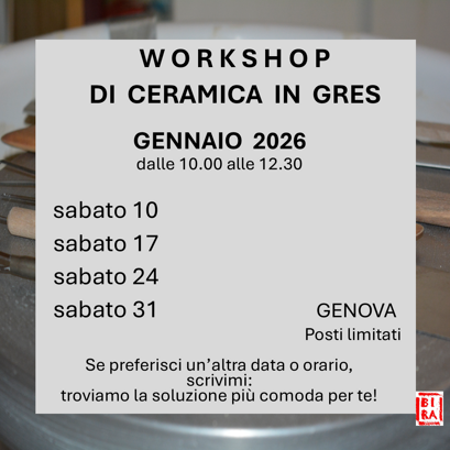 workshop gennaio 2026