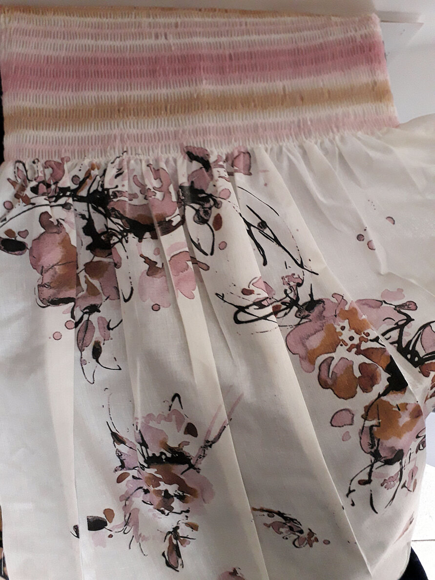 ricamo punto smock ed elasticatura