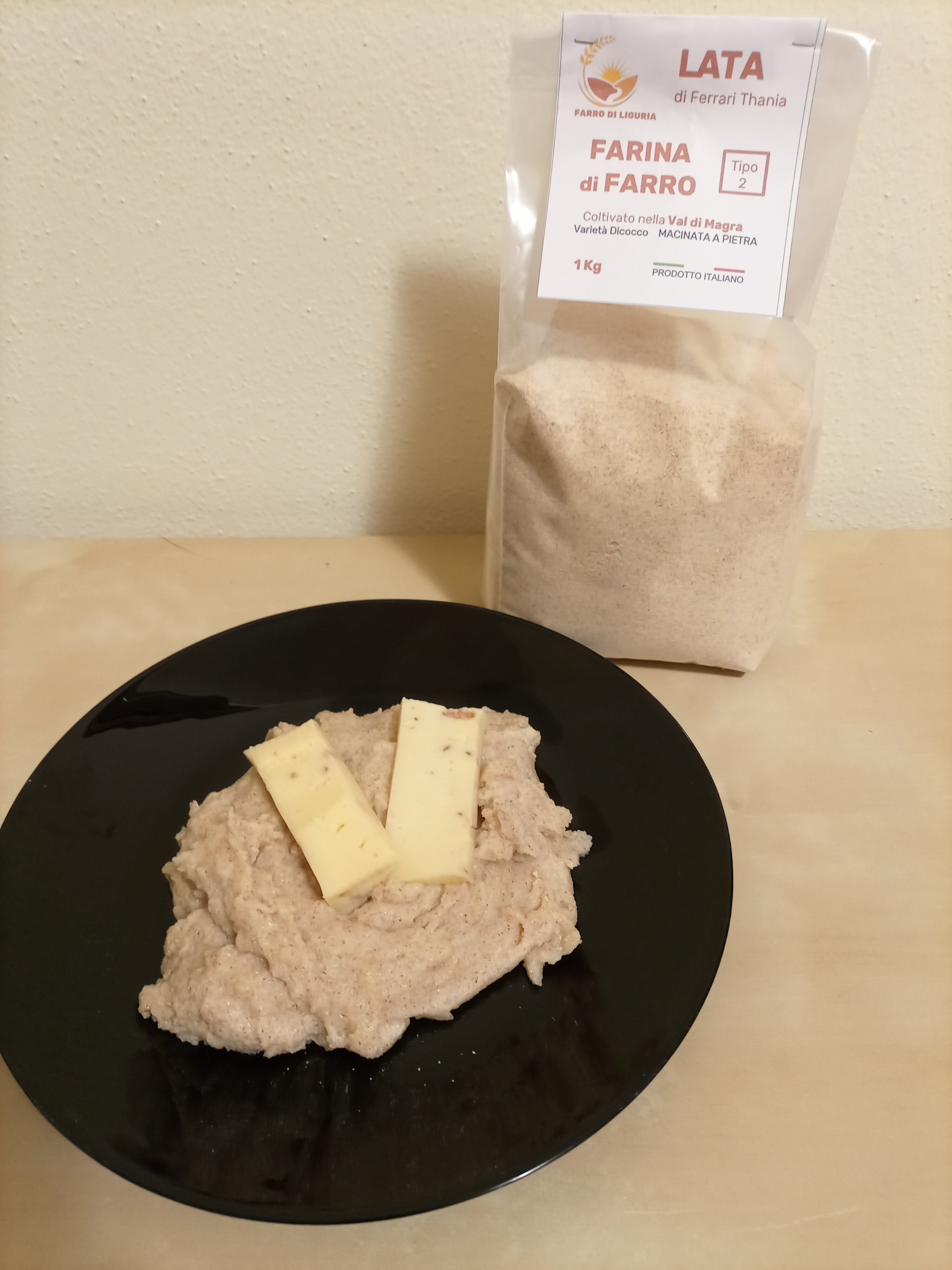 Polenta con farina di farro