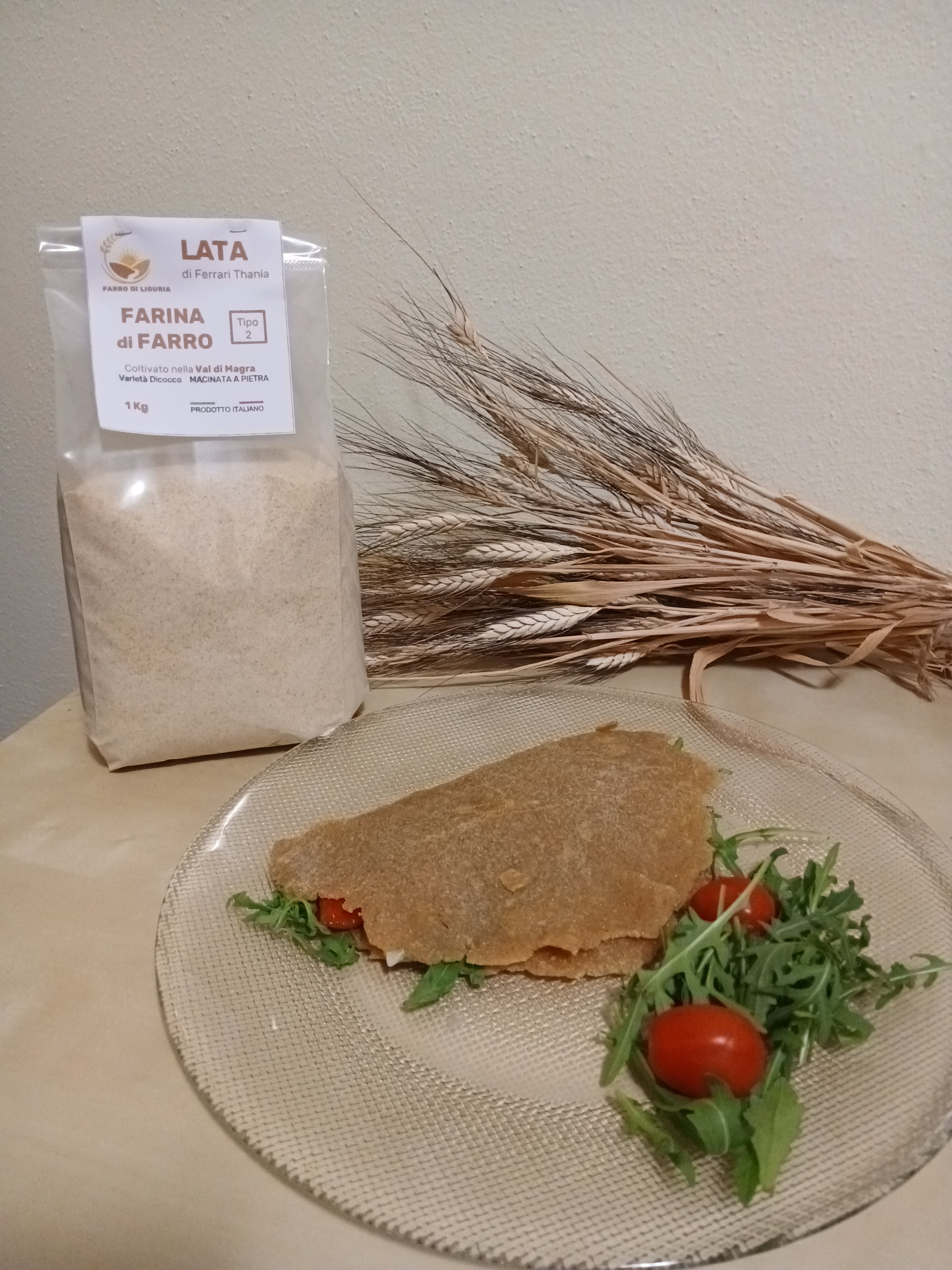 Piadina con farina di farro