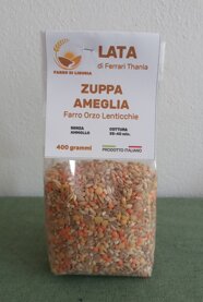 Zuppa Ameglia con farro e legumi