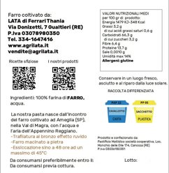 etichetta penne di farro