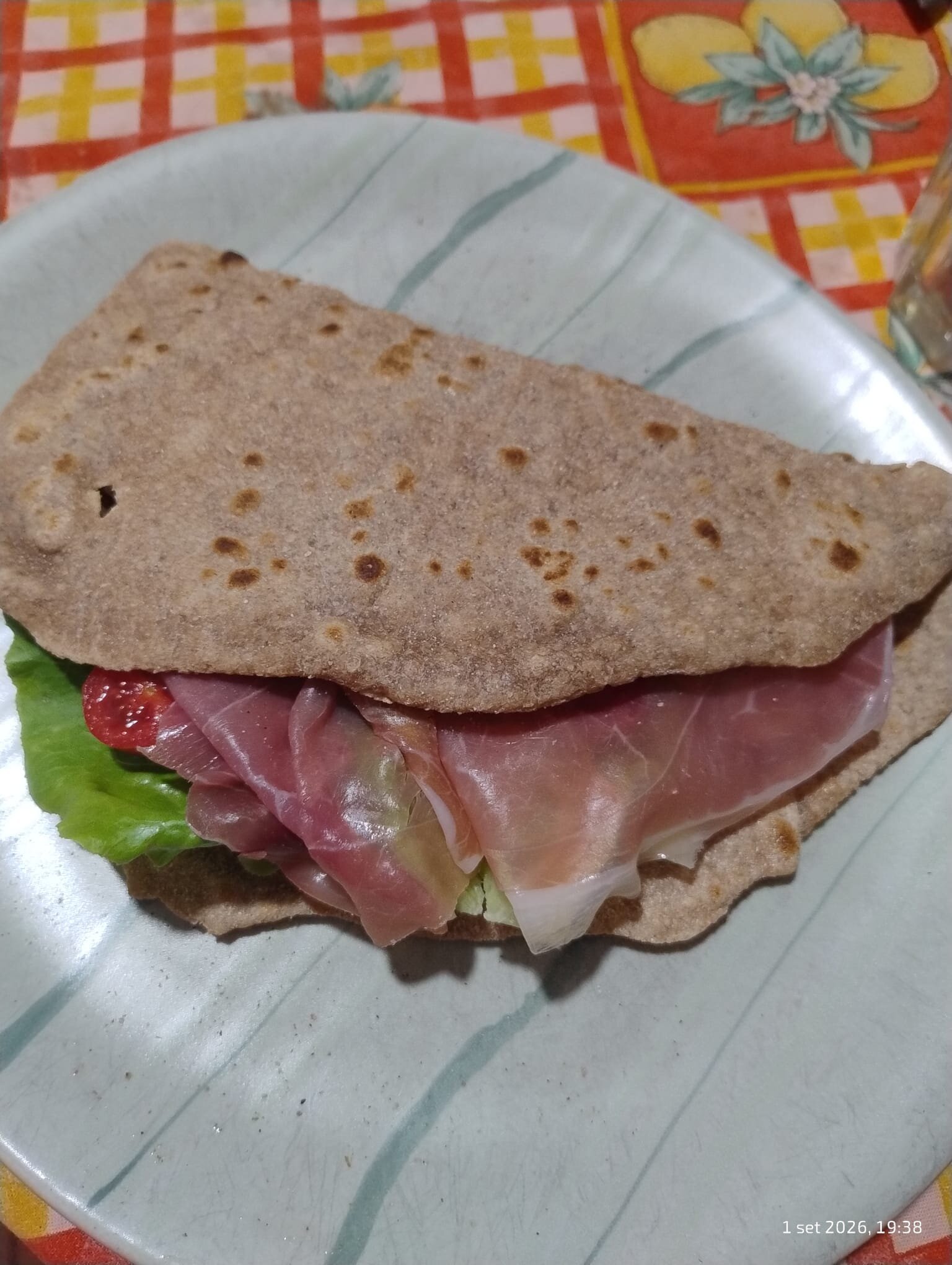 Piadina con farina di farro