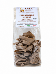 pappardelle di farro integrale coltivato ad ameglia