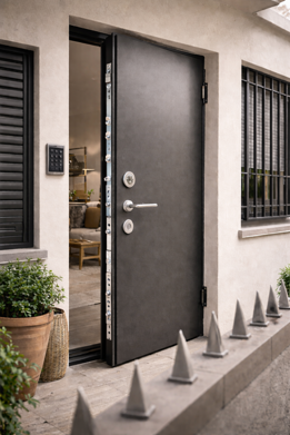 porta blindata moderna con sicurezza avanzata