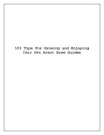 101-tips-for-growing-your-own-great-rose-garden