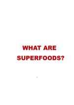 what-are-superfoods