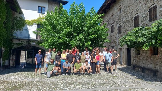Red in Black marching band di San Martino in Rio (Re) con la nostra Fabia