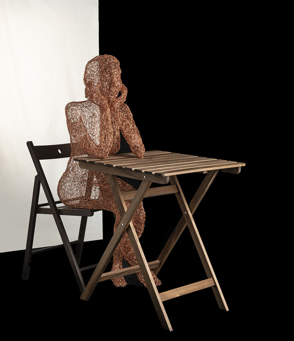 2018 - filo di rame - cm 55x40x125 2018 - filo di rame - cm 55x40x125