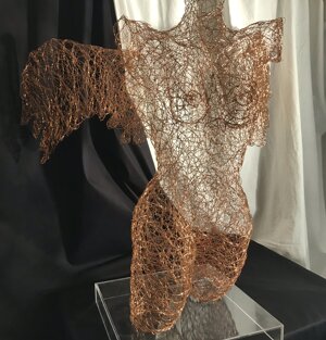 cm 85x60x68 - filo di bronzo