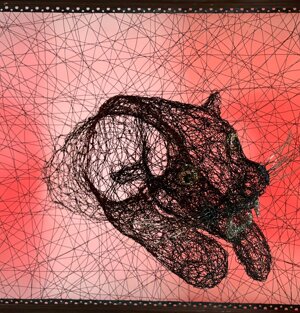 Filo di rame bronzato - cm 92x72x53
