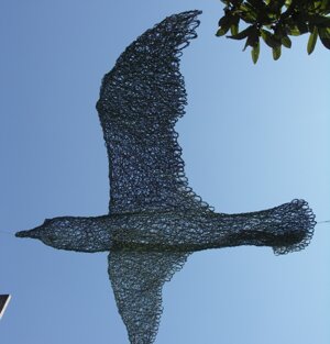 2010 - filo di rame ossidato - cm. 120x70x15