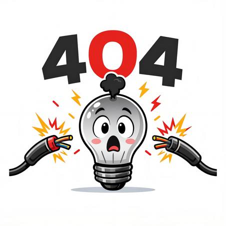 Errore 404 lampadina 