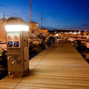 Impianto elettrico su Porticciolo realizzato da Stil Impianti elettrici a Livorno