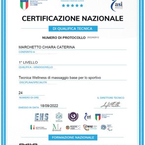 Massaggio Base 1Liv Certificazione Corso Massaggio Base 1Liv