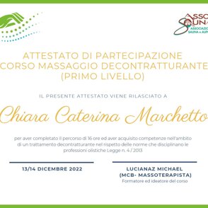 Decontratturante Certificazione Corso Decontratturante