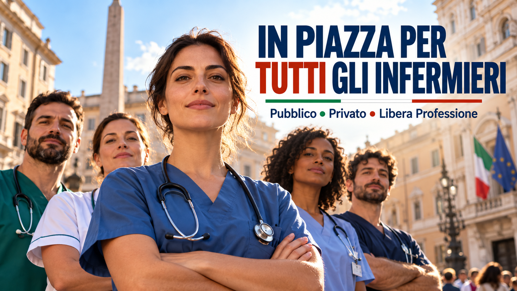 IN PIAZZA PER TUTTI GLI INFERMIERI. PUBBLICO, PRIVATO, LIBERA PROFESSIONE