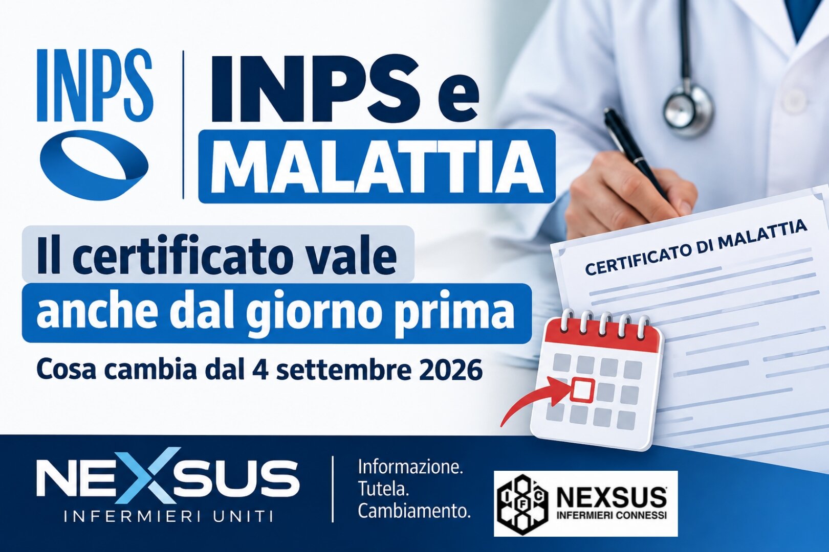 INPS e malattia: cosa cambia dal 4 settembre