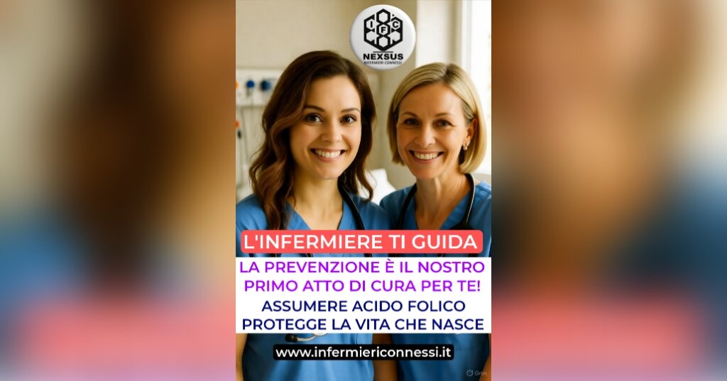 L’infermiere: la prima difesa della tua salute. Educazione sanitaria e acido folico